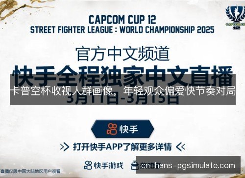 卡普空杯收视人群画像，年轻观众偏爱快节奏对局